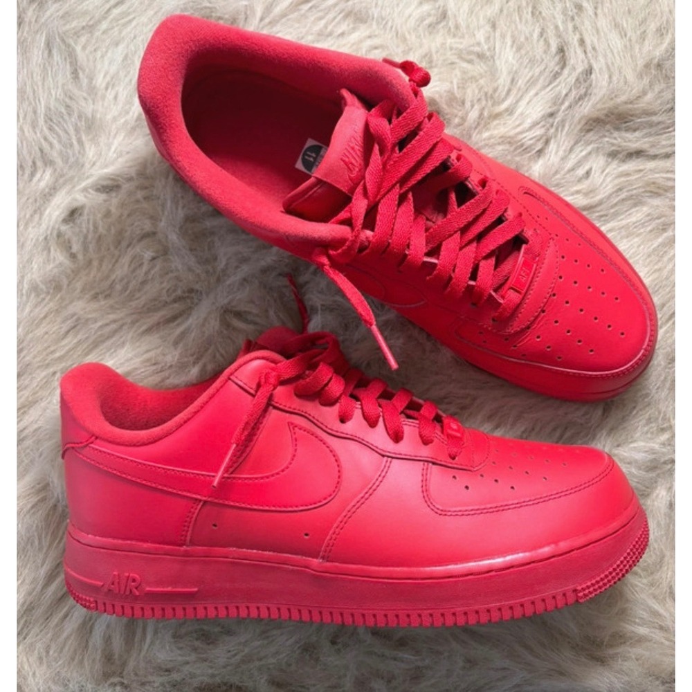 Nike Air Force 1 Low Triple Red Mens Sneakers CW6999-600 Size 11 No Box